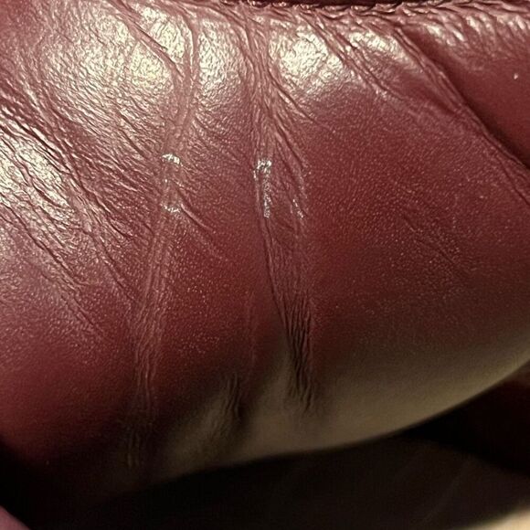 Womens ALEXANDER MCQUEEN Oversize Burgundy Red Leather Trainers / Size 6.5 - Picture 9 of 9